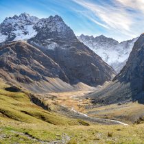 Les Congères Alpe de Villar d'Arene huts in Ecrins national park, french alps